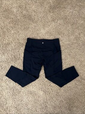 Lululemon Navy Women’s Athletic Leggings with Side Pockets